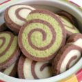Sablés spirale vanille, chocolat et matcha (sans oeufs)
