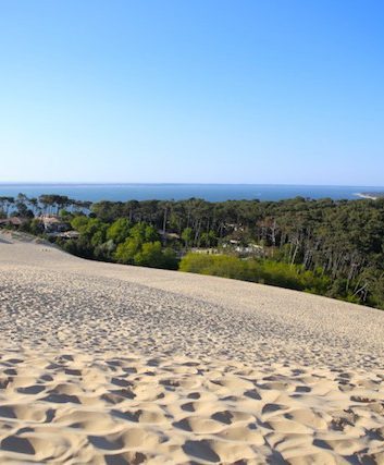 Vue depuis la dune du Pyla sur le bassin