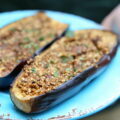 Aubergines au four à la dukkah