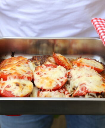 Blancs de poulet gratinés au four