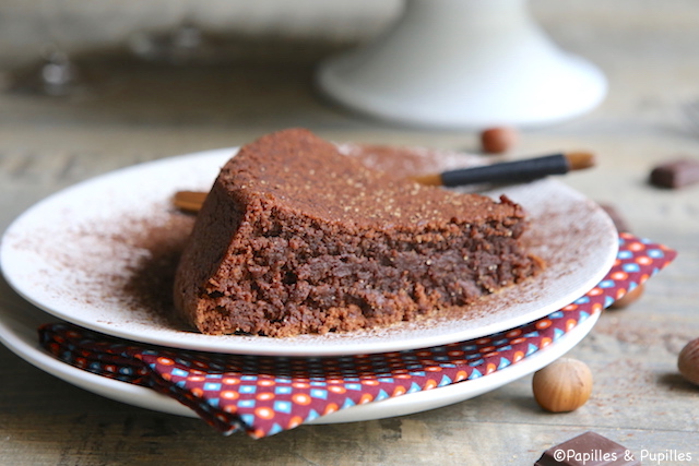 Gâteau chocolat noisettes sans farine