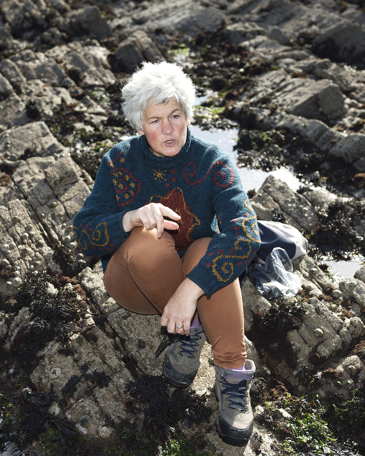 Seaweed foraging with Marie Power, aka, The Sea Gardener. Photo:Andrew Downes, XPOSURE