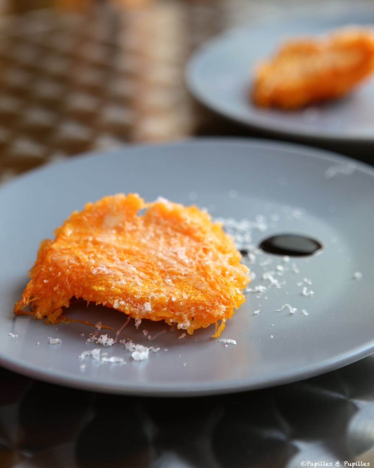 Courge musquée confite au four et Manchego