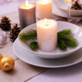 Beautiful Christmas table setting