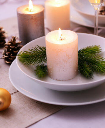 Beautiful Christmas table setting
