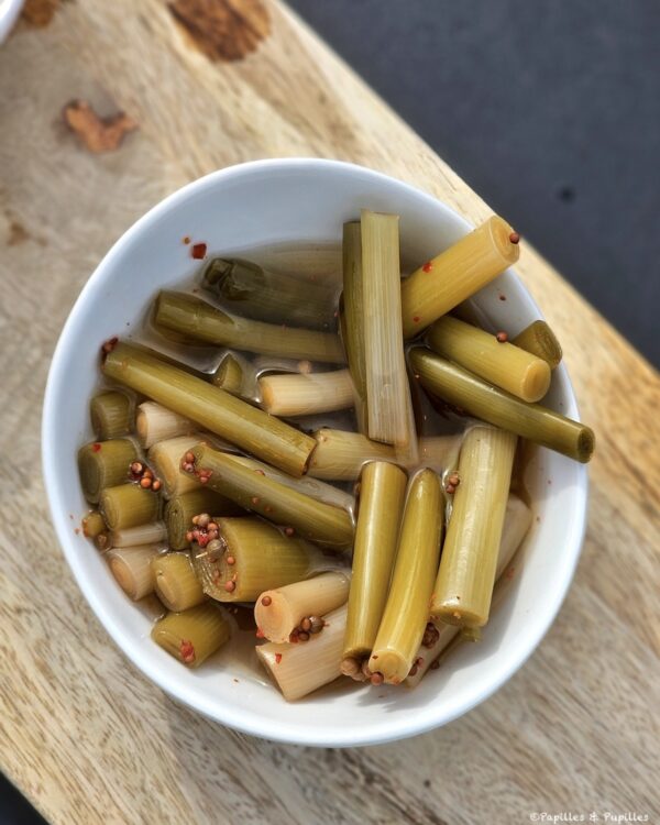 Pickles de baraganes : tiges