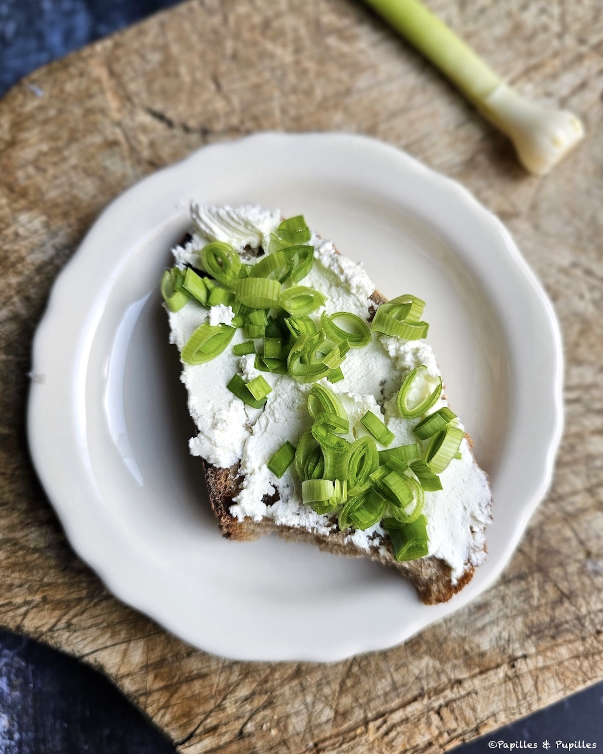 Tartine fromage frais baragane