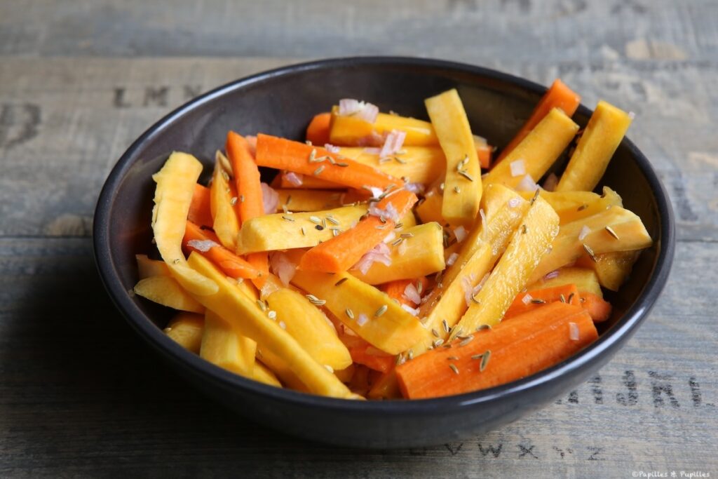 Carottes assaisonnées