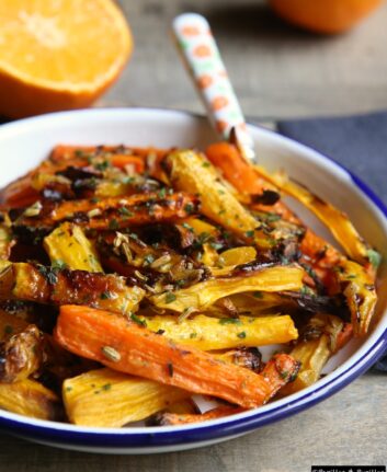 Salade de carottes rôties aux grains de fenouil