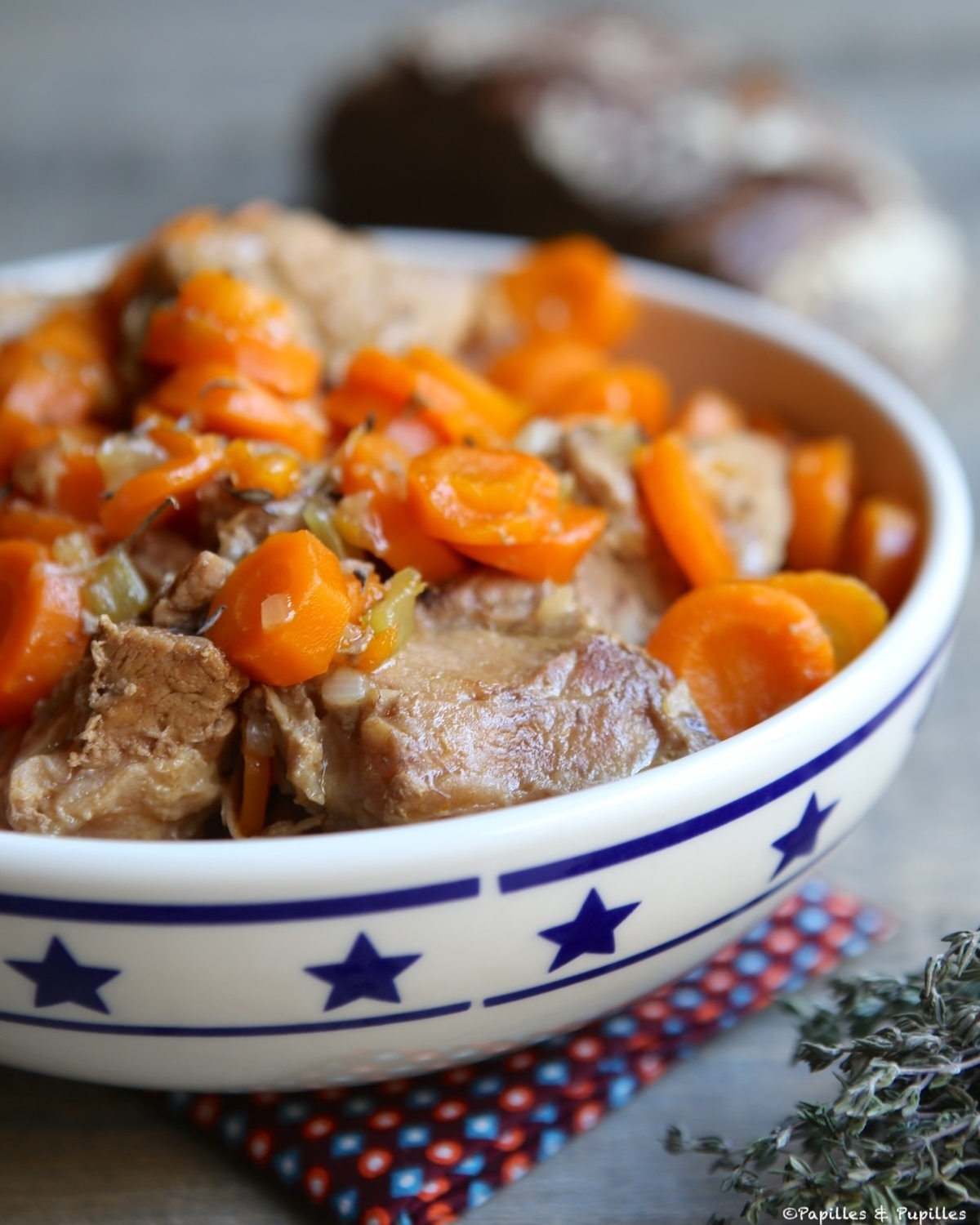 Sauté de veau aux carottes et au sirop d'érable