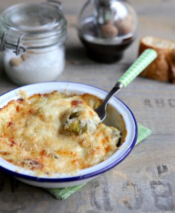 Gratin de poireaux béchamel