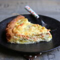 Quiche aux poireaux et à la truite fumée