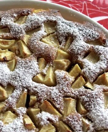 Clafoutis aux pommes et aux amandes sans gluten