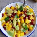 Salade avocat mangue citron confit