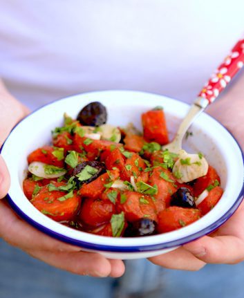 Salade de pastèque au ras el hanout
