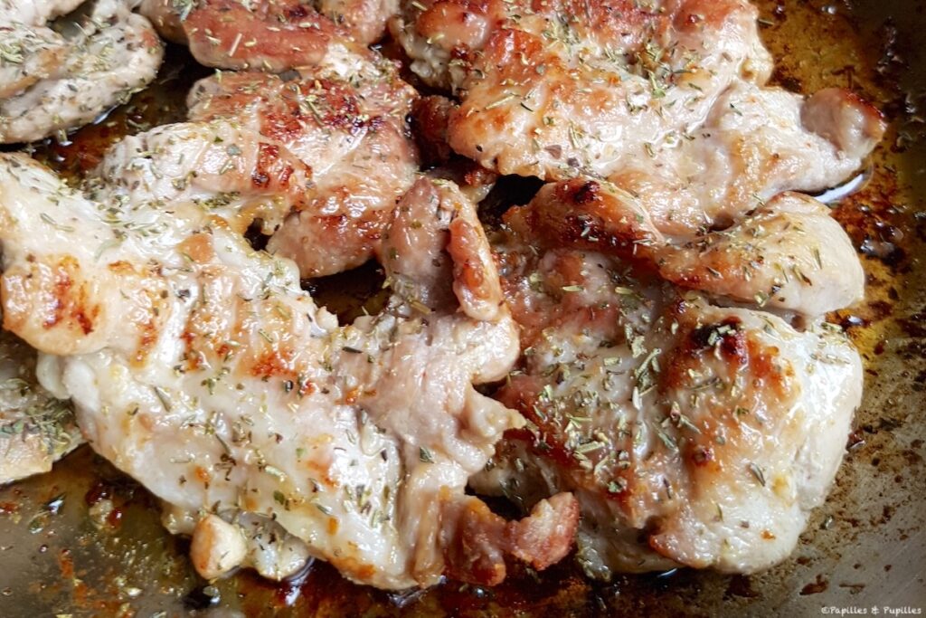 Araignée de porc marinée à l’huile d’olive et à l’ail