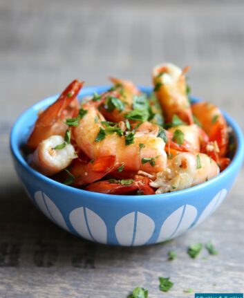 Crevettes à l'ail et au persil