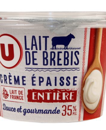 Crème épaisse de brebis Super U