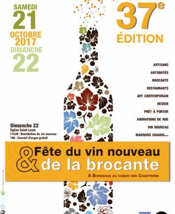 Fête de la brocante et du vin - Affiche