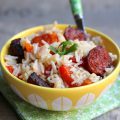 Riz aux poivrons et chorizo