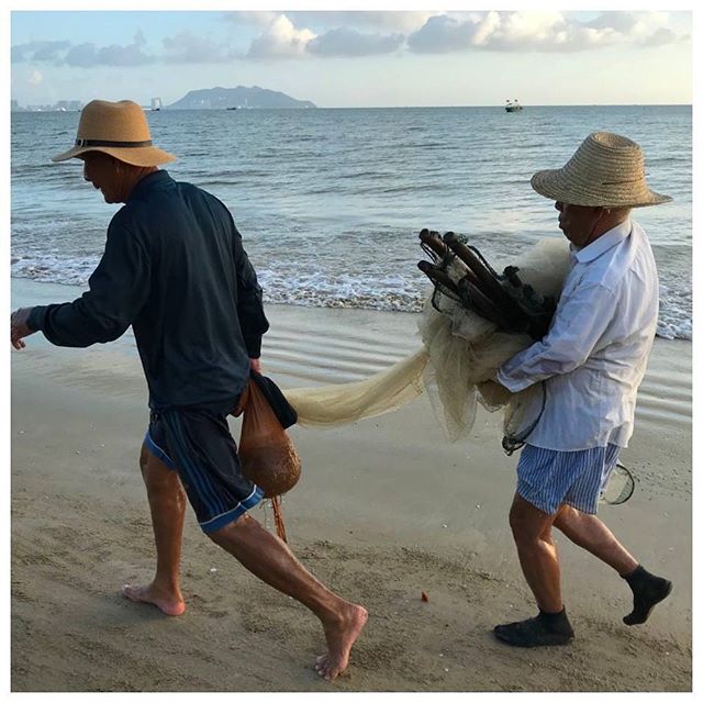 Retour de pêche - Sanya, Chine