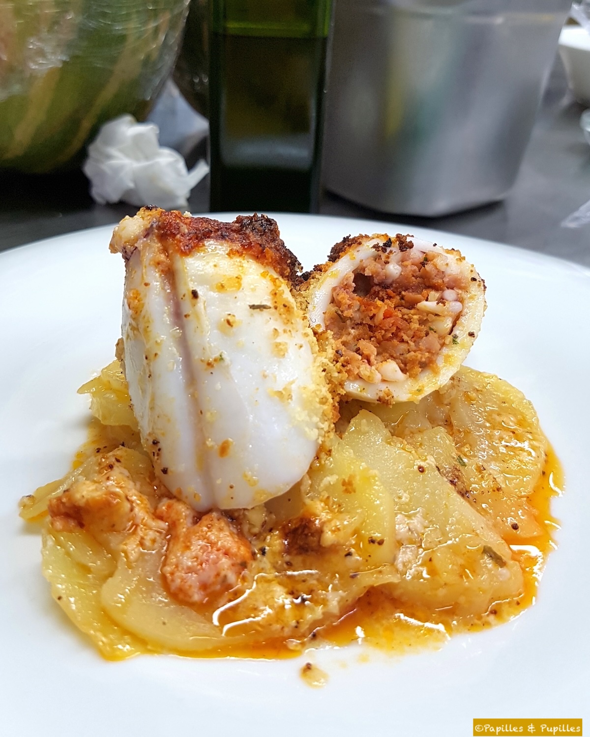 Encornets farcis à la Minorquine