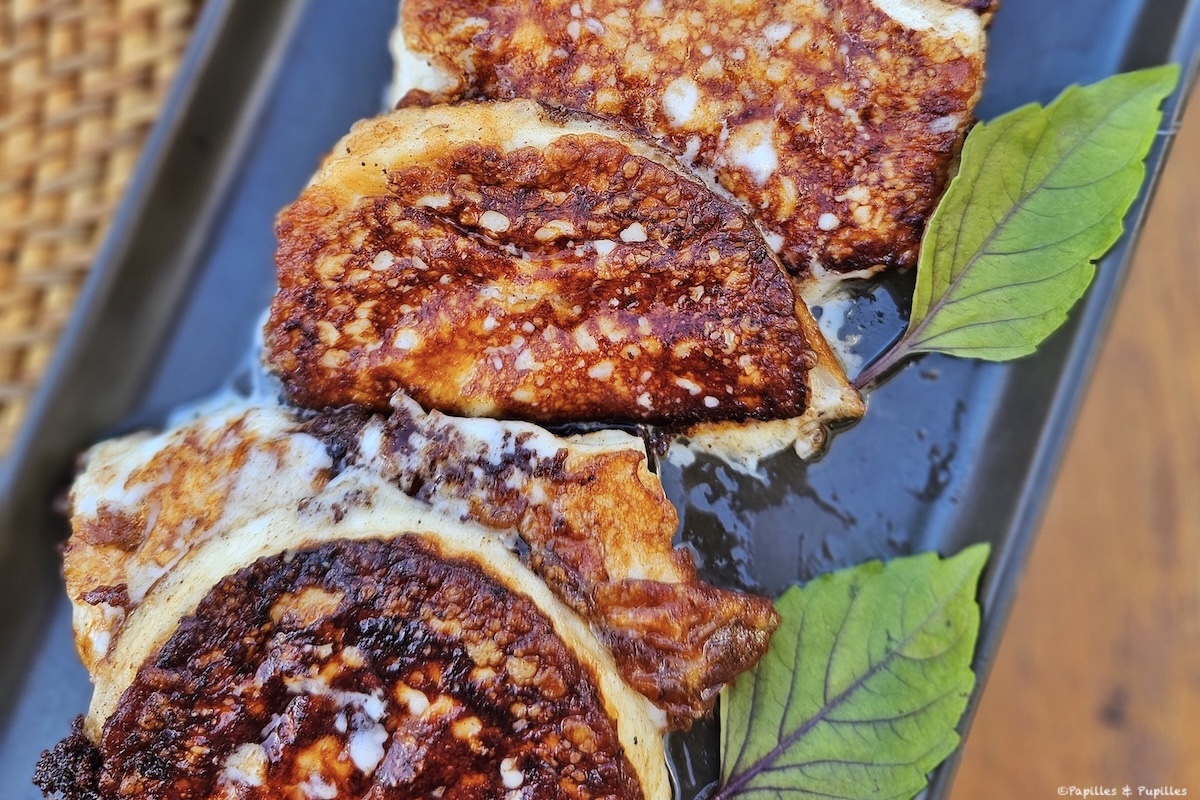 Fromage Mahon frais grillé à l'huile d'olive 