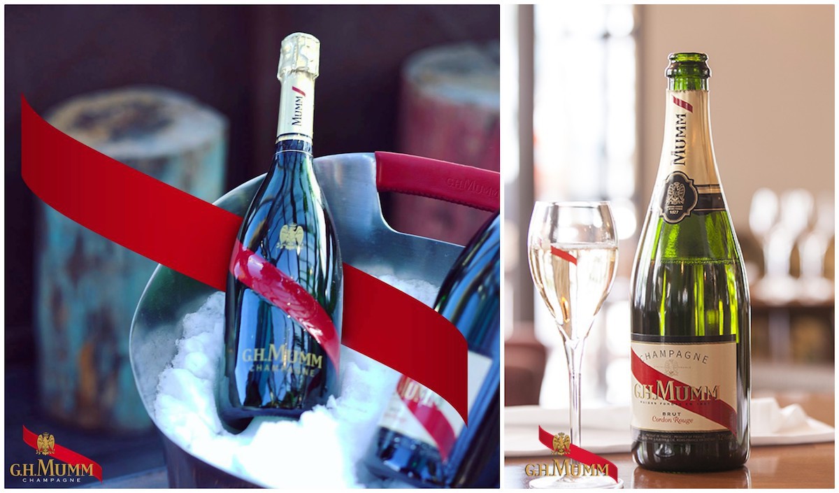 Champagne Mumm - Grand Cordon et cordon rouge