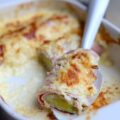 Gratin de poireaux au jambon