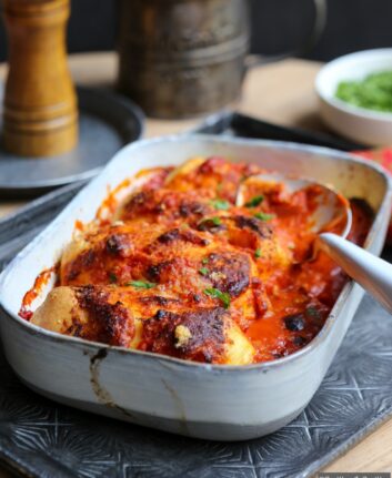 Quenelles au four sauce tomate