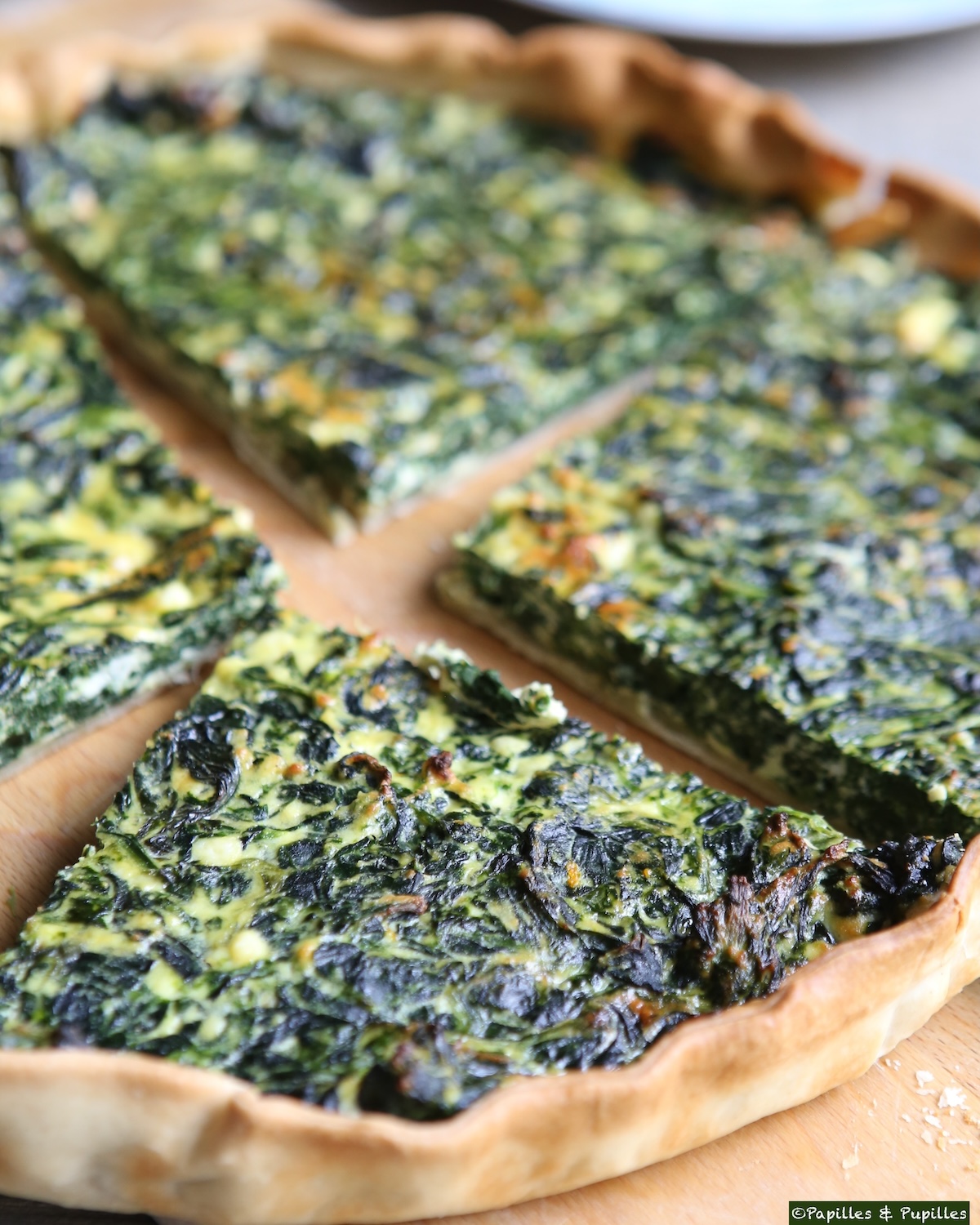 Tarte épinards ricotta orange