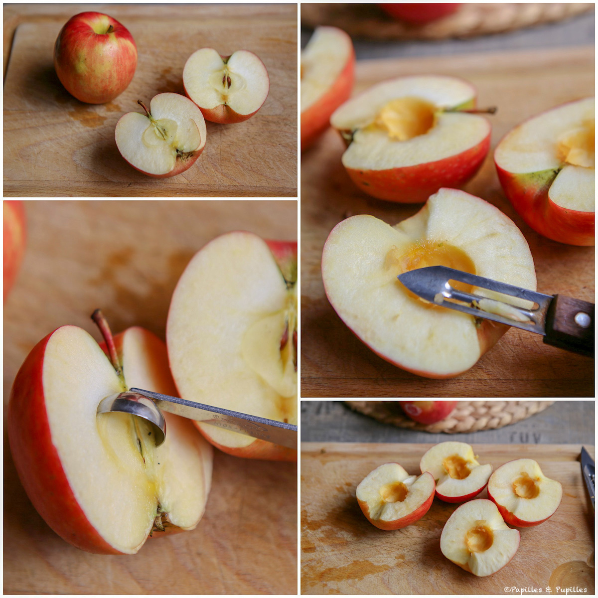 Préparation des pommes
