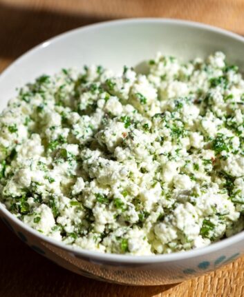 Fromage frais aux herbes