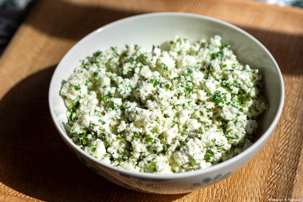 Fromage frais aux herbes