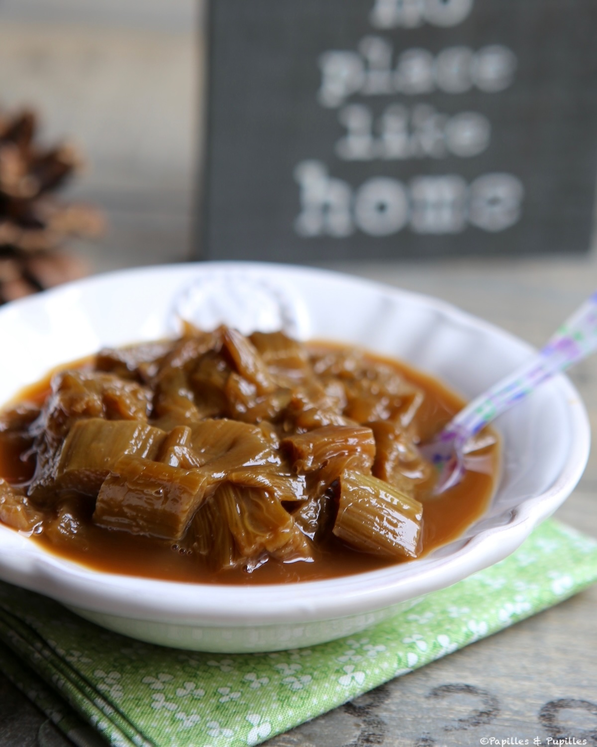 Rhubarbe confite à la vanille