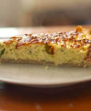 Tarte aux courgettes et à la menthe
