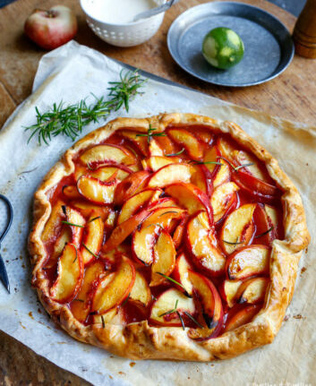 Tarte aux pêches Ottolenghi