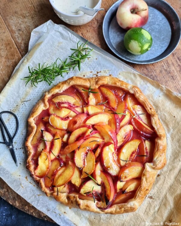 Tarte aux pêches Ottolenghi