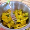 Salade de mangue verte épicée