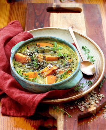 Clafoutis de courge à la farine de banane verte_©ClemenceCatz