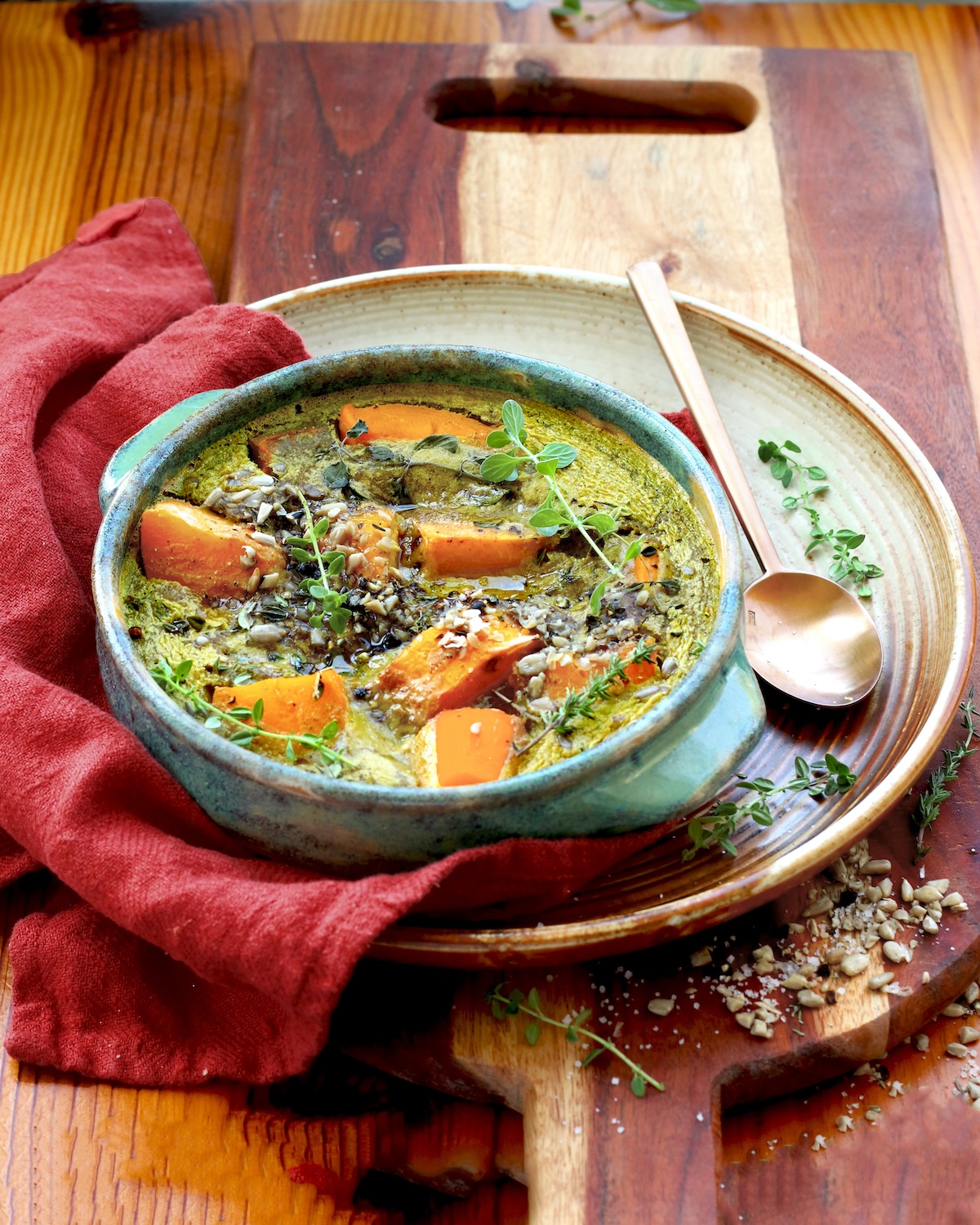 Clafoutis de courge à la farine de banane verte_©ClemenceCatz