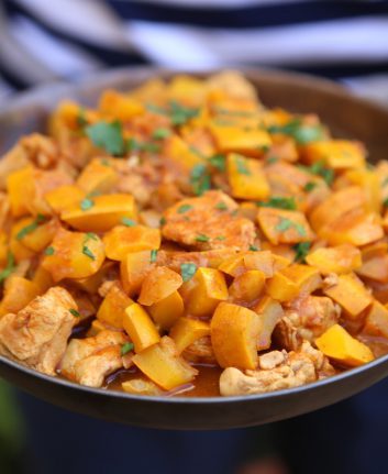 Poulet aux courgettes façon tajine