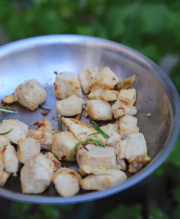 Poulet mariné au citron et romarin