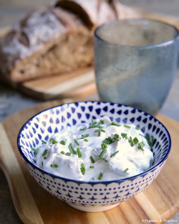 Tartinade chèvre ciboulette