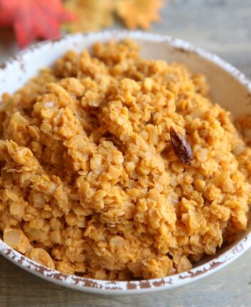 Lentilles aux épices et lait de coco