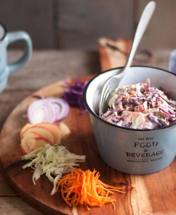 Coleslaw à la purée de noix de cajou