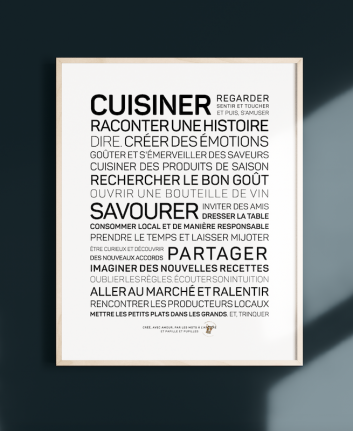 Des mots à l'affiche - Cuisiner