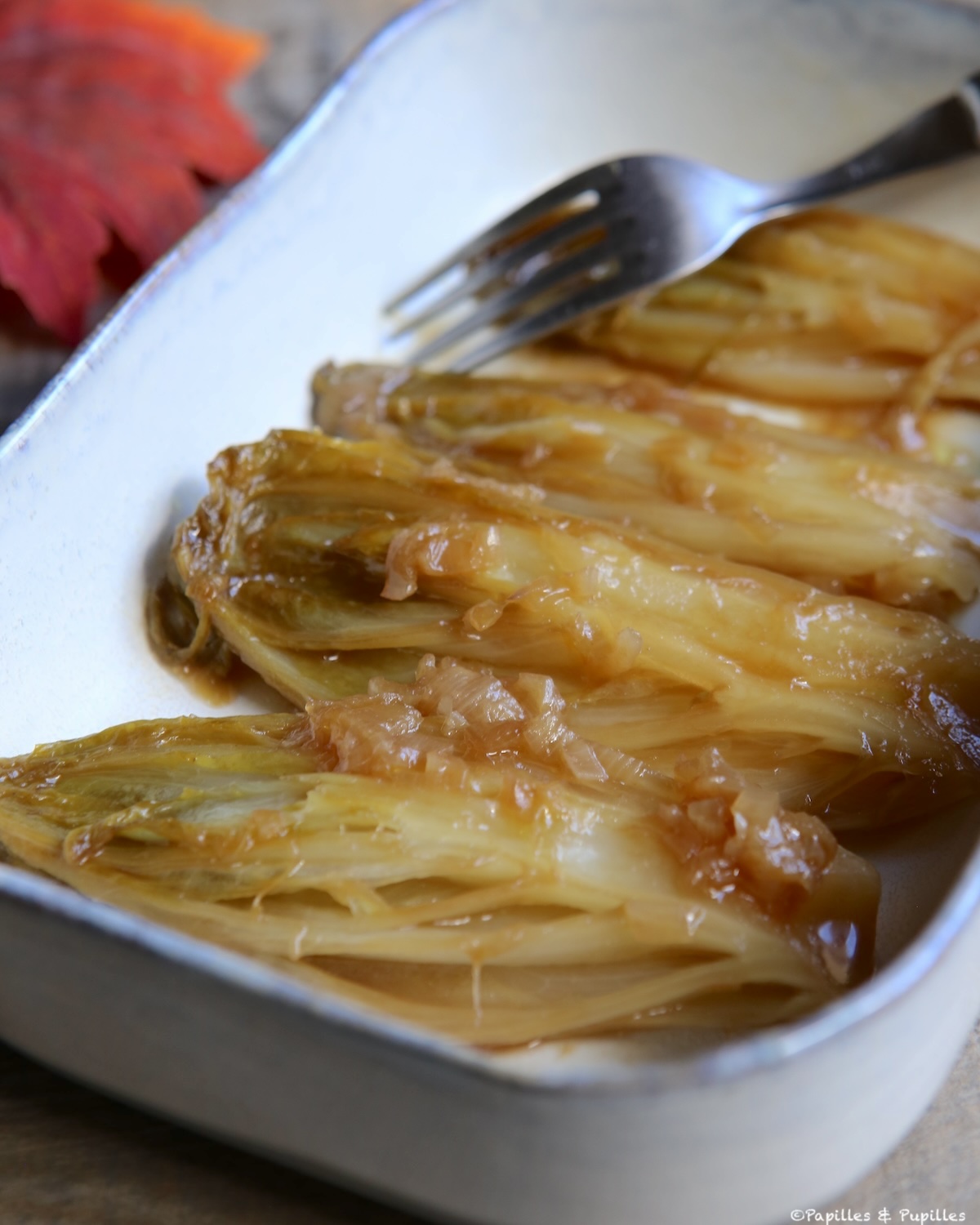 Endives braisées au miel