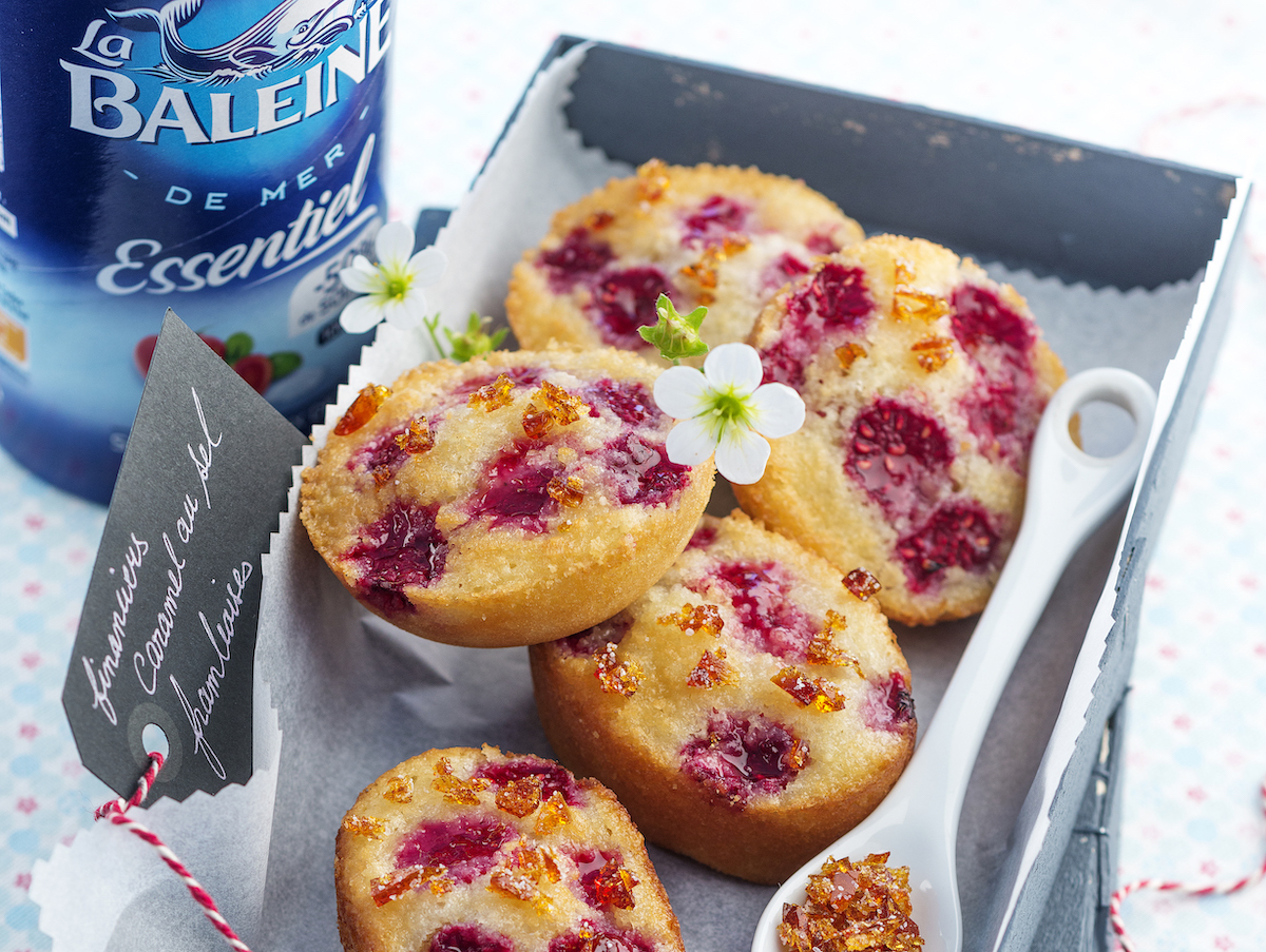 Financiers framboises caramel salé©Patricia Kettenhofen