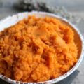 Purée de patates douces à l’ail et à l’origan